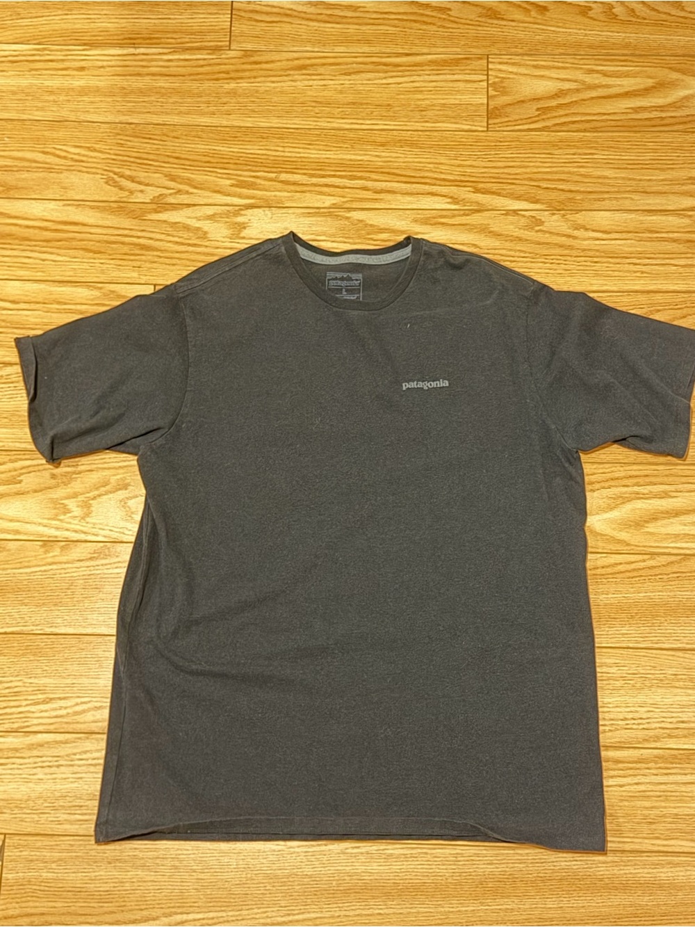 Patagonia Men's Short-Sleeve Crew Tee — Charcoal Black